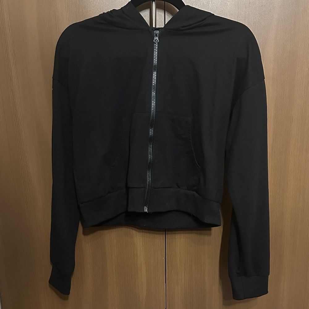Black Zip-Up Hoodie